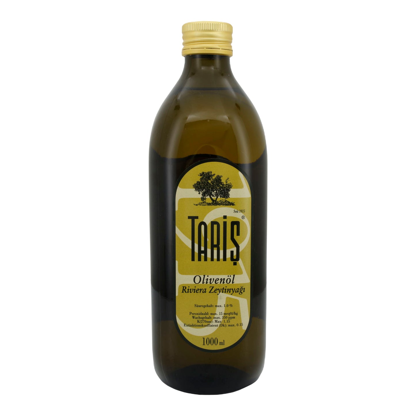Olijfolie Taris | Riviera Zeytinyağı | Premiumkwaliteit uit Turkije | 1000 ml