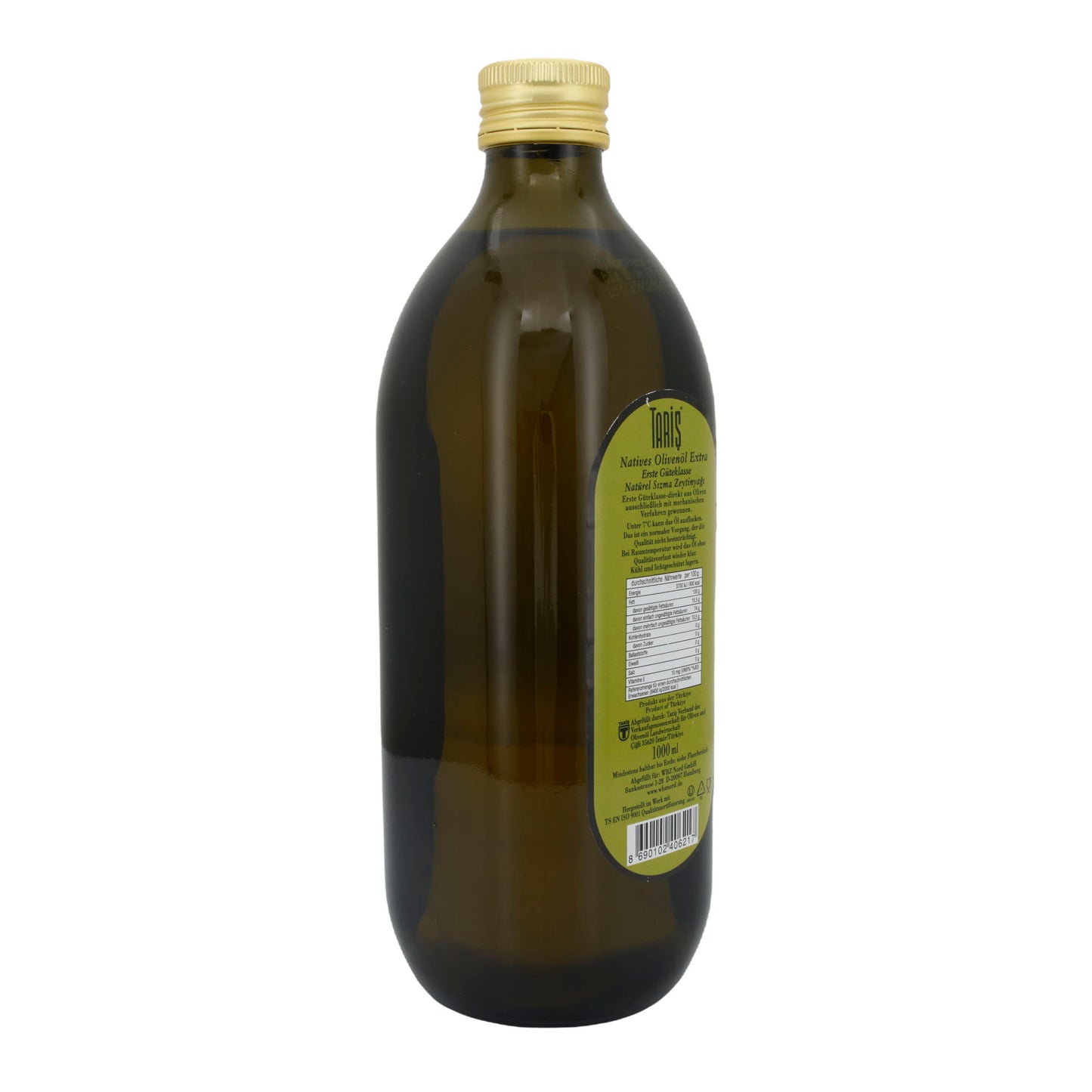 Olijfolie Taris | Extra Vierge Olijfolie | Eerste Kwaliteitsklasse, hoogwaardige kwaliteit uit Turkije | 1000 ml