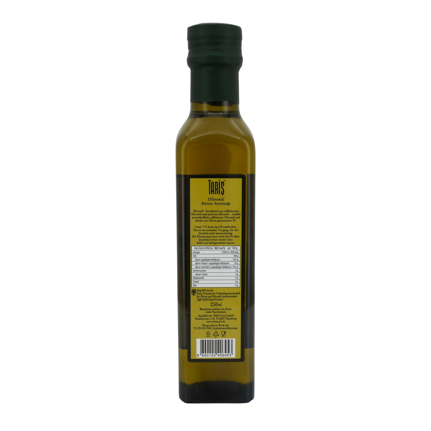 Zeytinyağı Taris | Riviera Zeytinyağı | Hafif, çok yönlü kullanıma uygun | 250 ml