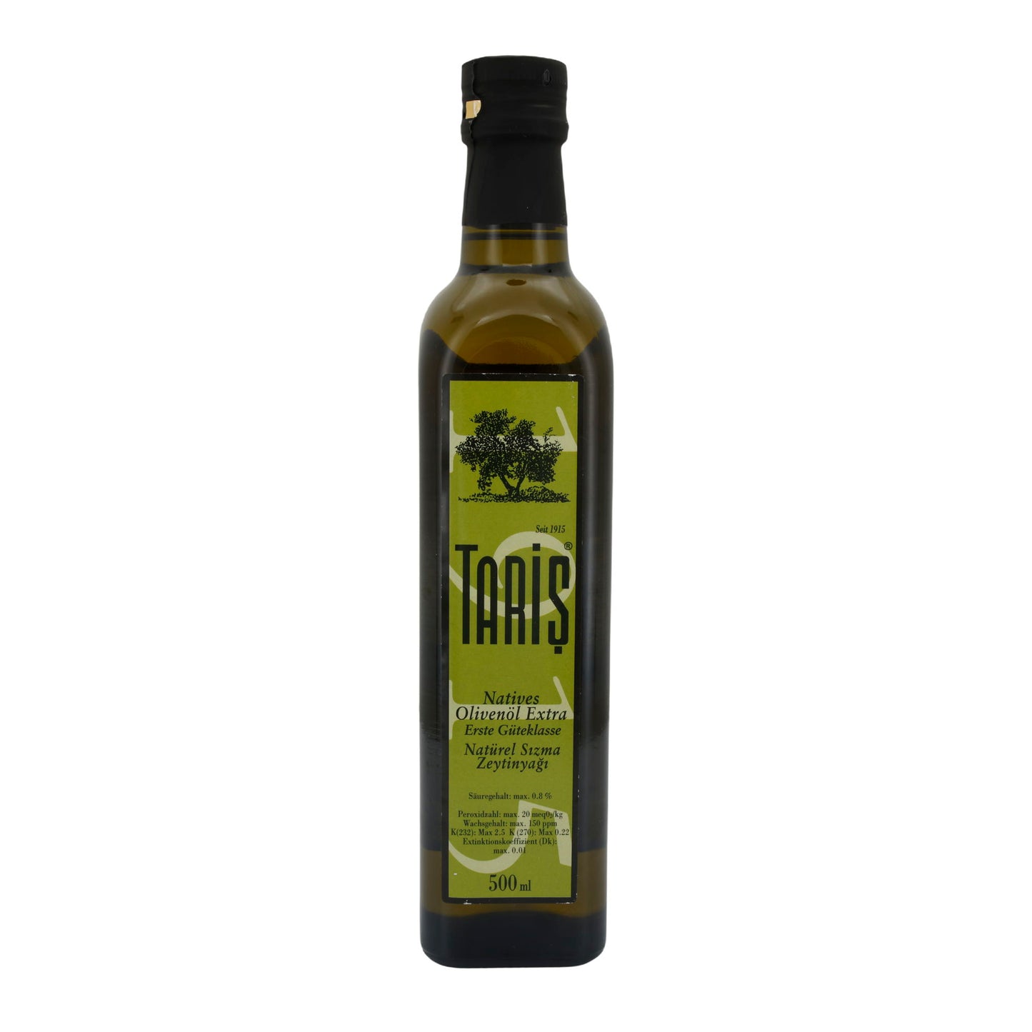 Olijfolie Taris | Extra vierge | Eerste kwaliteit, hoogwaardige kwaliteit uit Turkije | 500 ml
