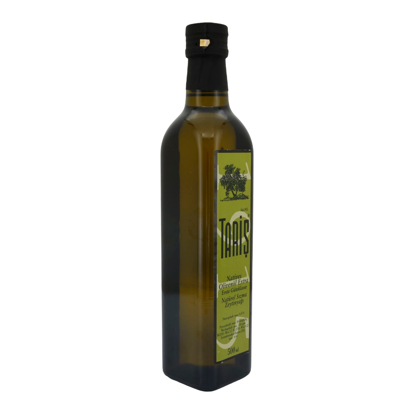 Olivenöl Taris | Natives extra | Erste Güteklasse, hochwertige Qualität aus der Türkei | 500 ml TARIS