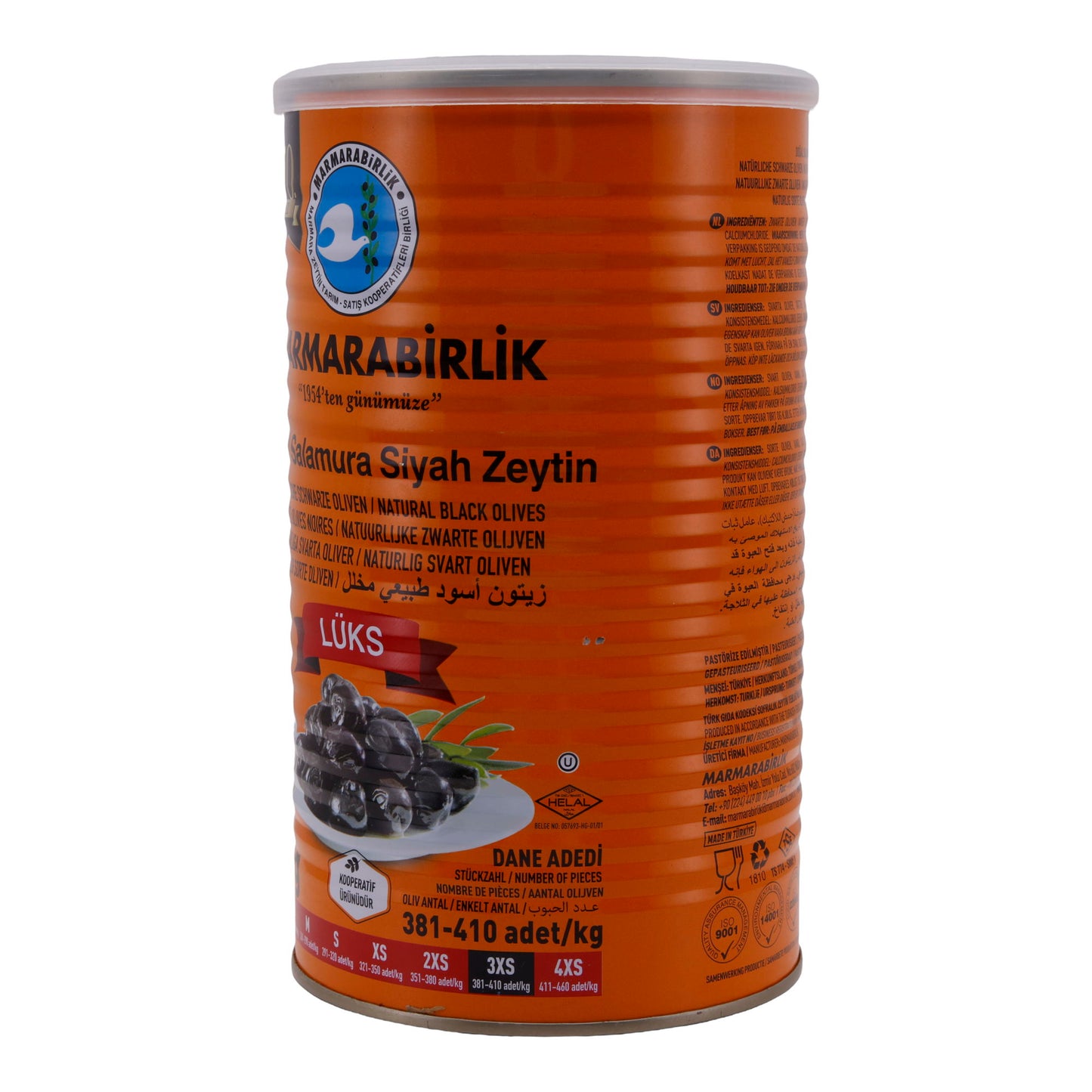 Salamura Siyah Zeytin Marmarabirlik | Olive nere naturali | Qualità di lusso | 800 g