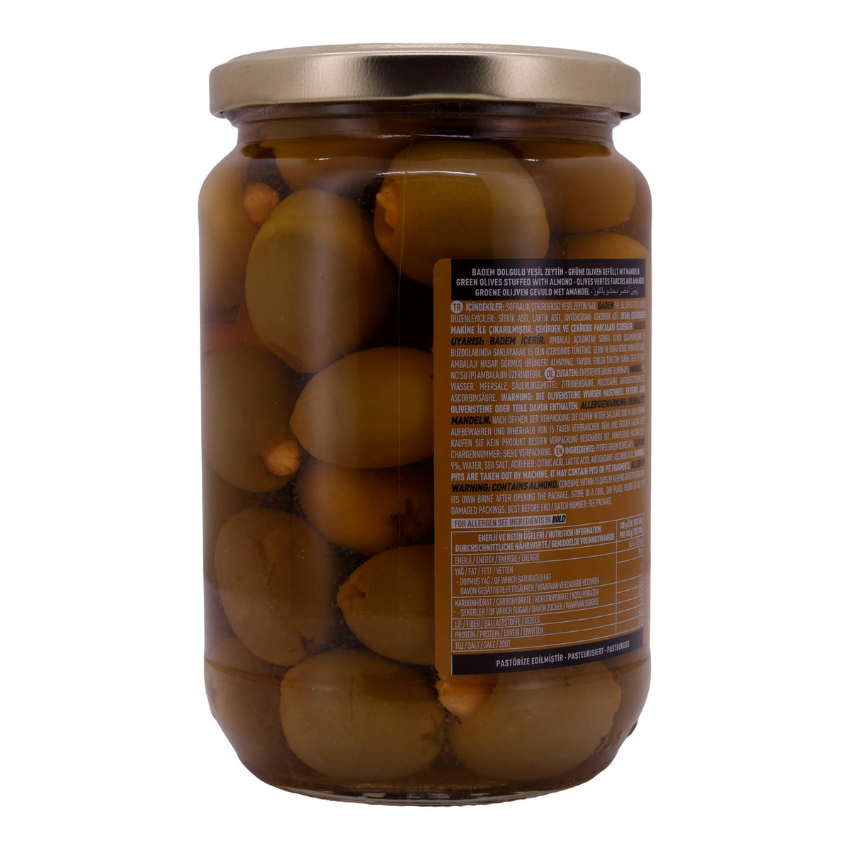 Oliven Marmarabirlik | Mit Mandeln | Badem Dolgulu | 700g MARMARABIRLIK