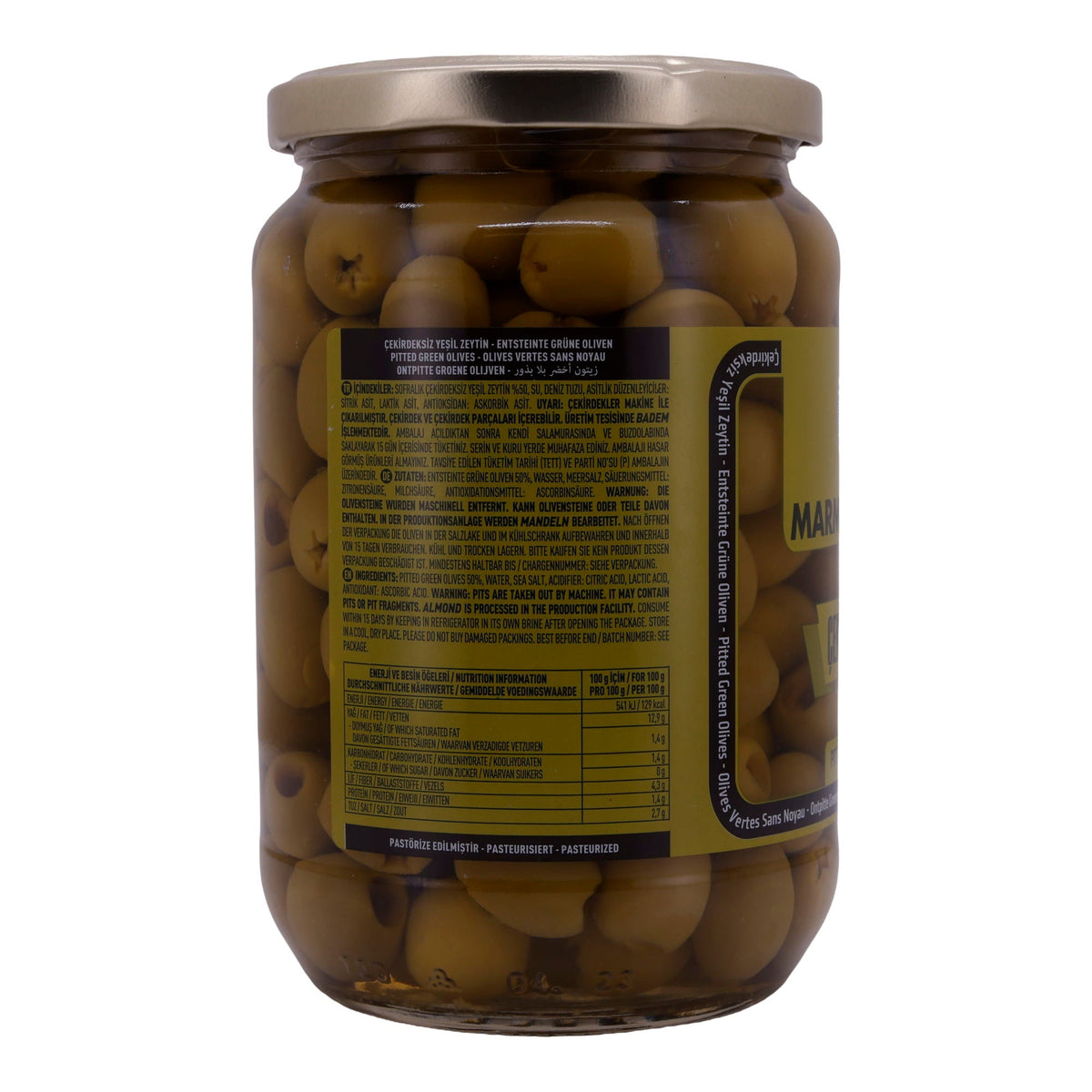 Oliven Marmarabirlik | Entsteinte Grüne | Pitted Green Olives | 700g MARMARABIRLIK
