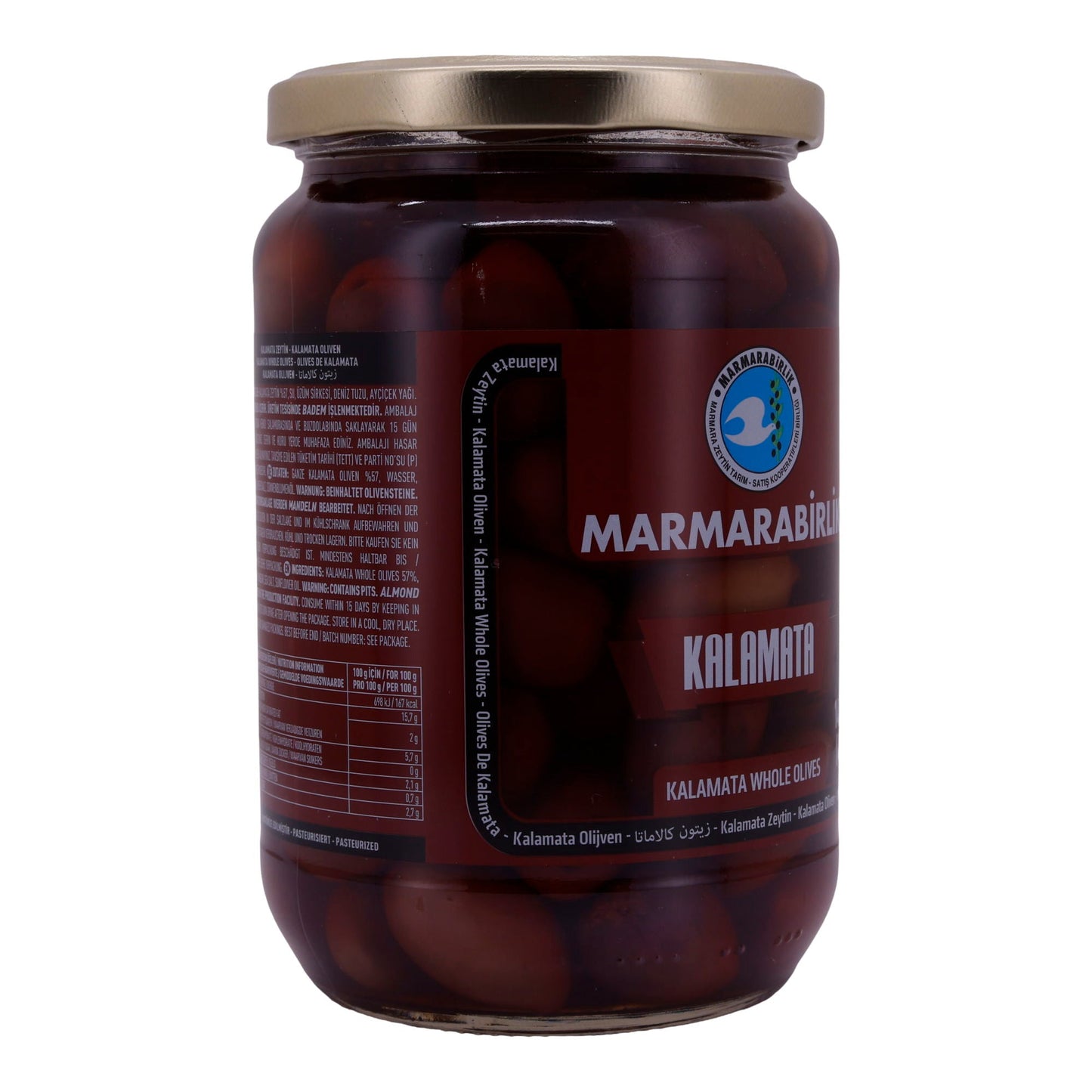 Oliven Marmarabirlik | Kalamata | Ganze Oliven in Salzlake | 700g MARMARABIRLIK