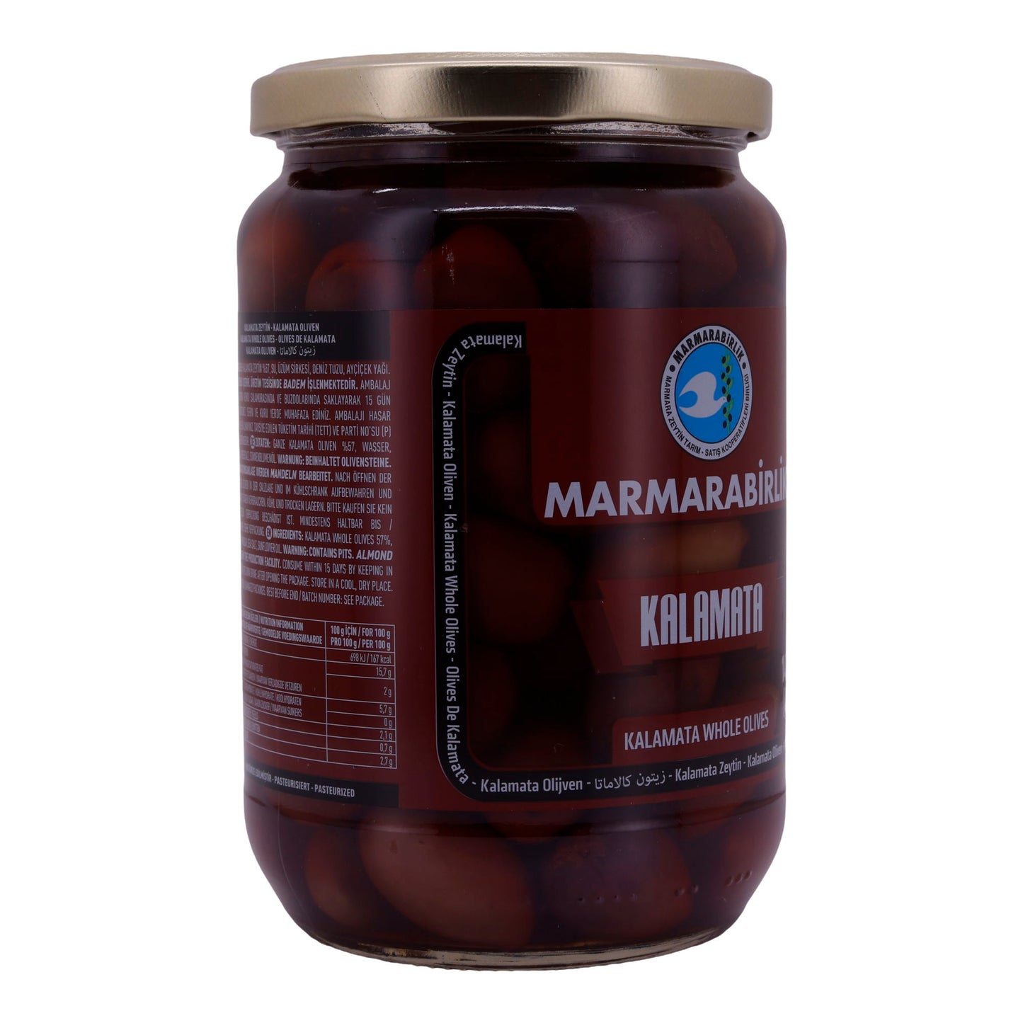 Oliven Marmarabirlik | Kalamata | Ganze Oliven in Salzlake | 700g