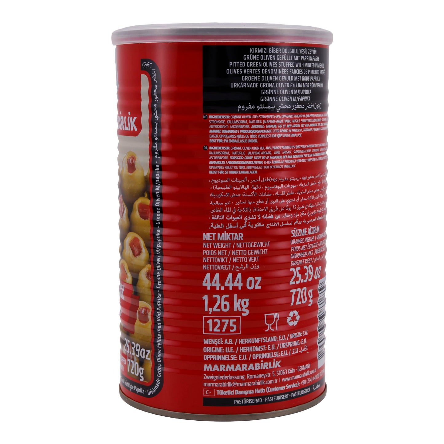 Olijven Marmarabirlik | Olive | Gevuld met rode paprika | 720g