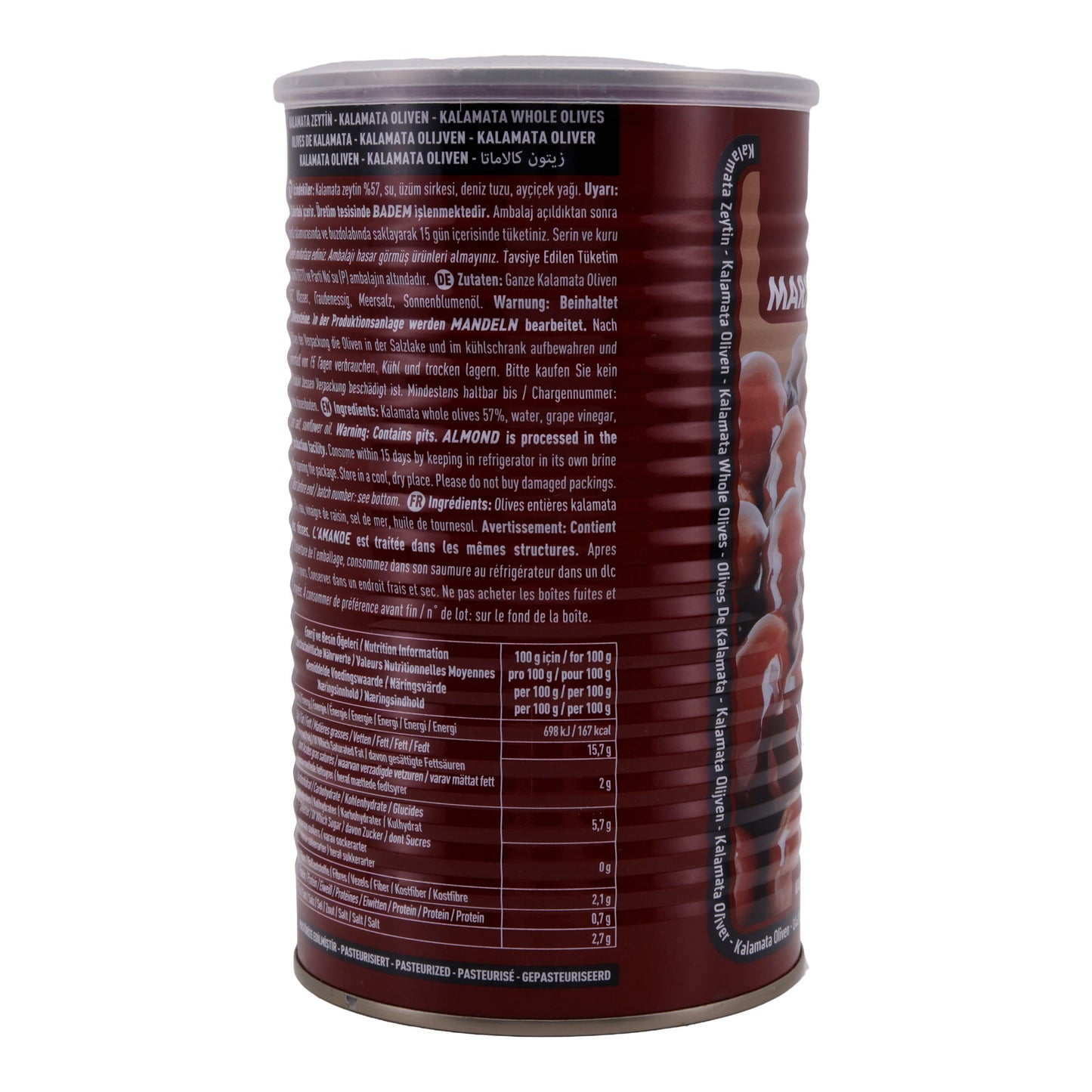 Kalamata Olijven Marmarabirlik | Olijven | Hele Olijven in Zoutoplossing | 1 kg