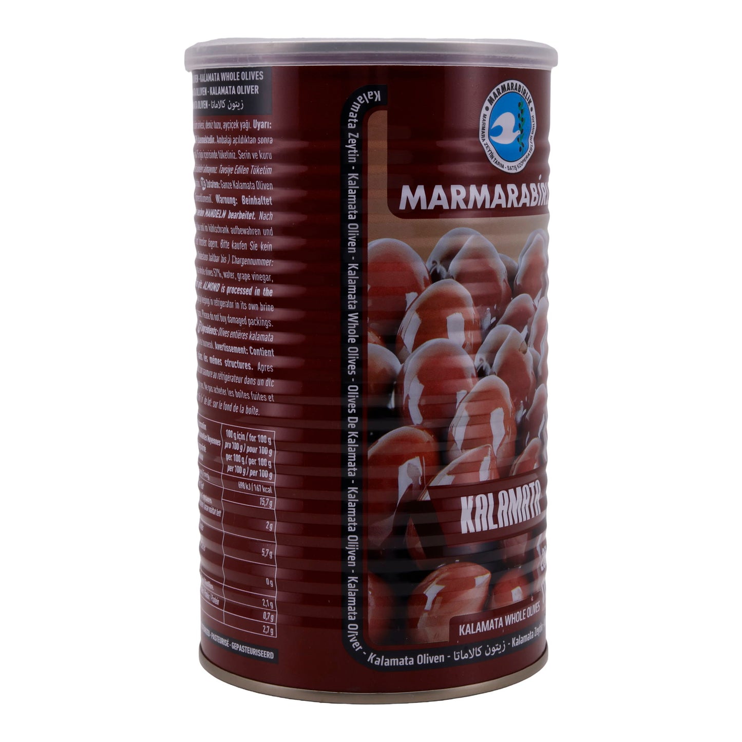 Kalamata Olijven Marmarabirlik | Olijven | Hele Olijven in Zoutoplossing | 1 kg