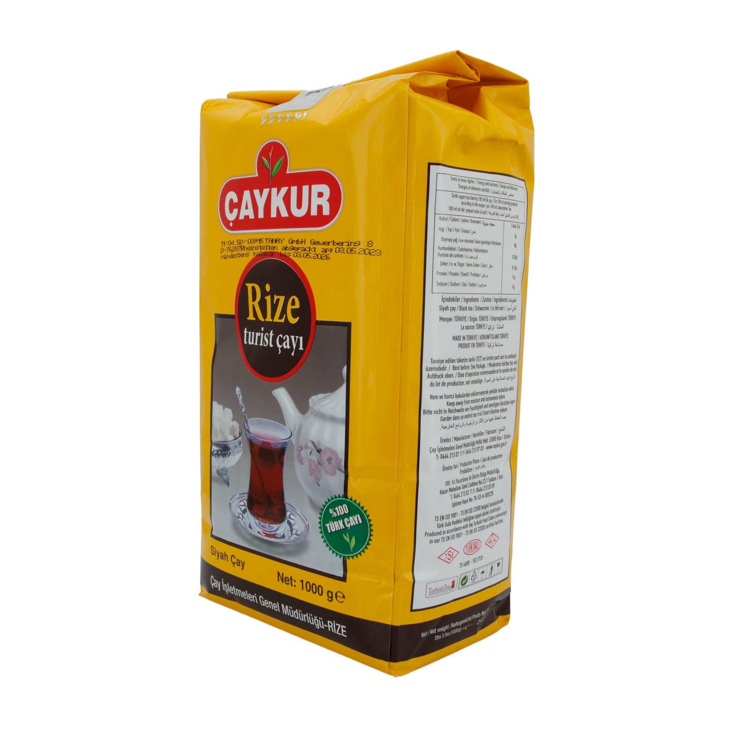 Schwarztee Çaykur | Rize Turist Çayı | Traditioneller türkischer Schwarztee | 1000 g