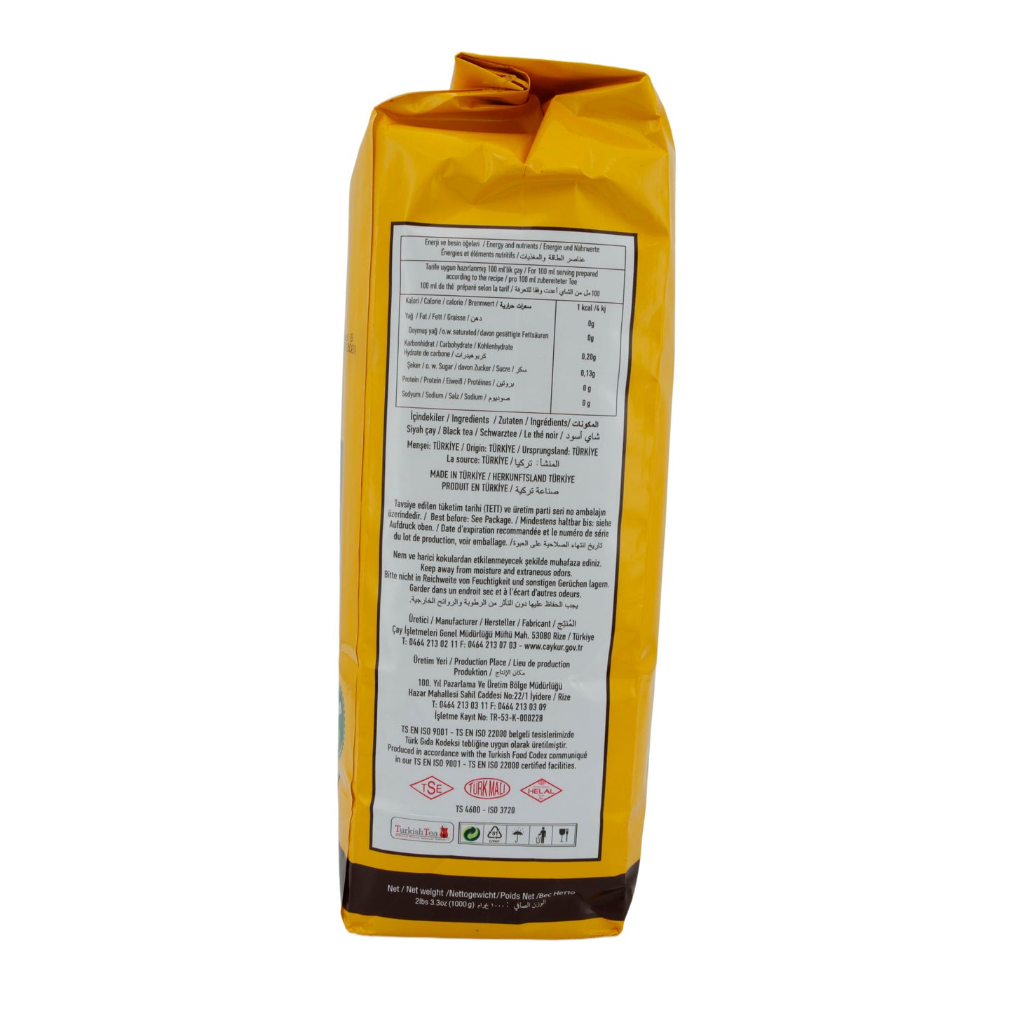 Schwarztee Çaykur | Rize Turist Çayı | Traditioneller türkischer Schwarztee | 1000 g