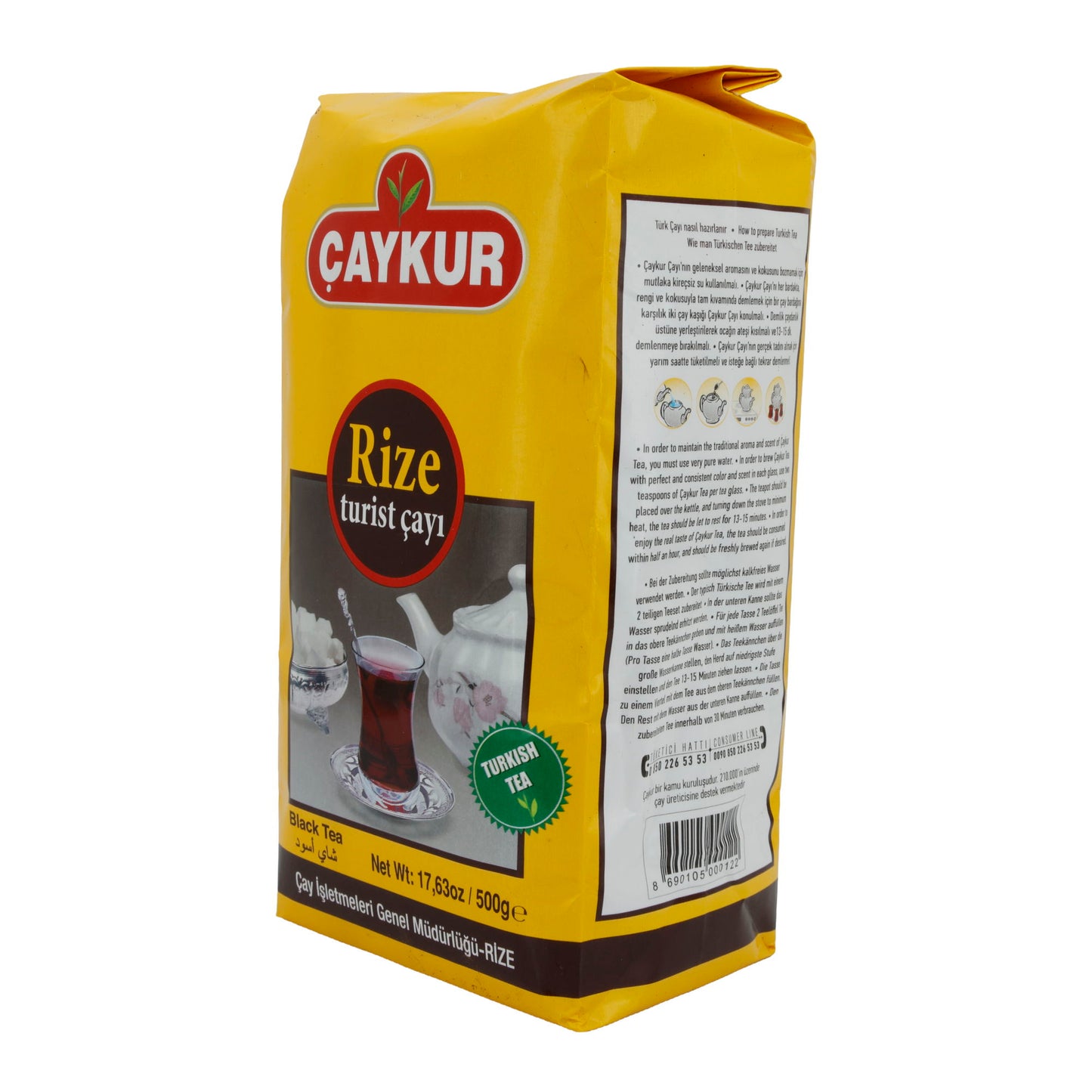 Schwarzer Tee Çaykur | Rize Turist Çayı | Traditionell, türkisch | 500 g