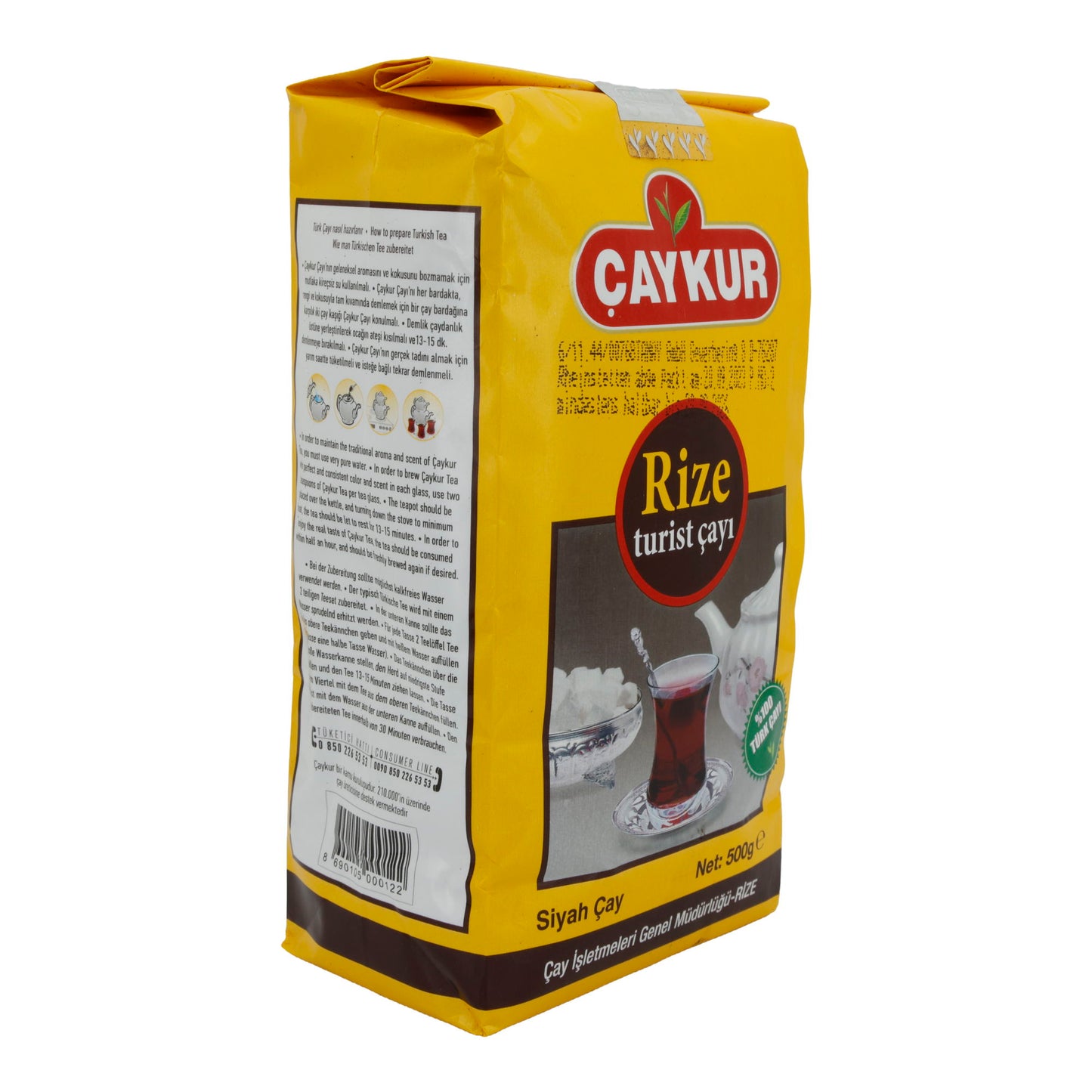 Schwarzer Tee Çaykur | Rize Turist Çayı | Traditionell, türkisch | 500 g
