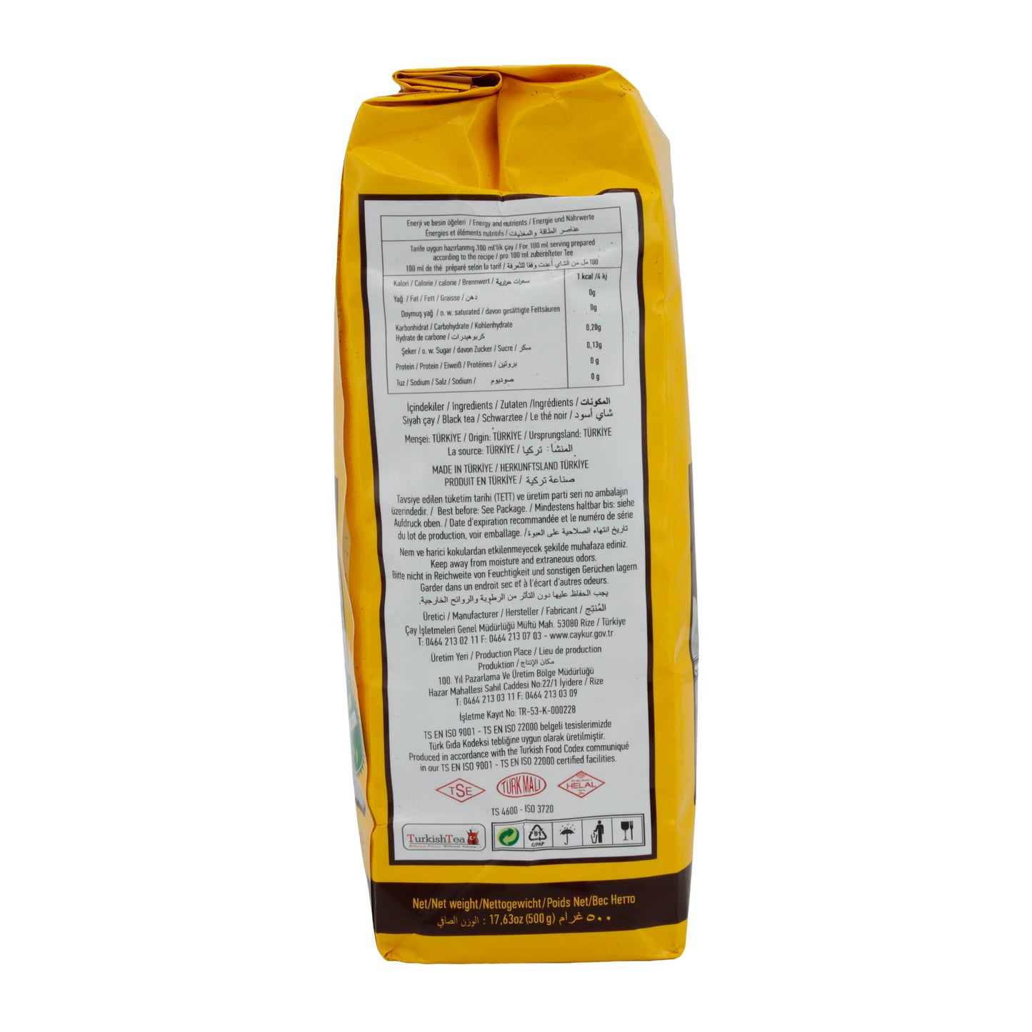 Schwarzer Tee Çaykur | Rize Turist Çayı | Traditionell, türkisch | 500 g