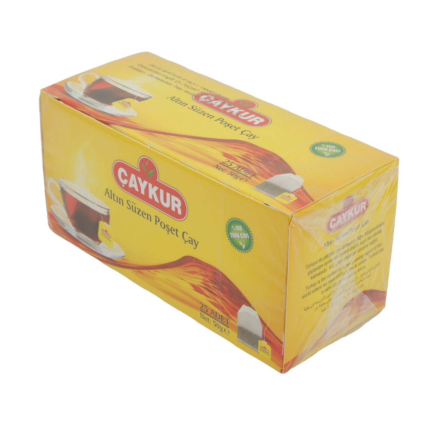 Thé noir Çaykur | Sachets de thé | Thé turc traditionnel | 25 sachets, 50 g