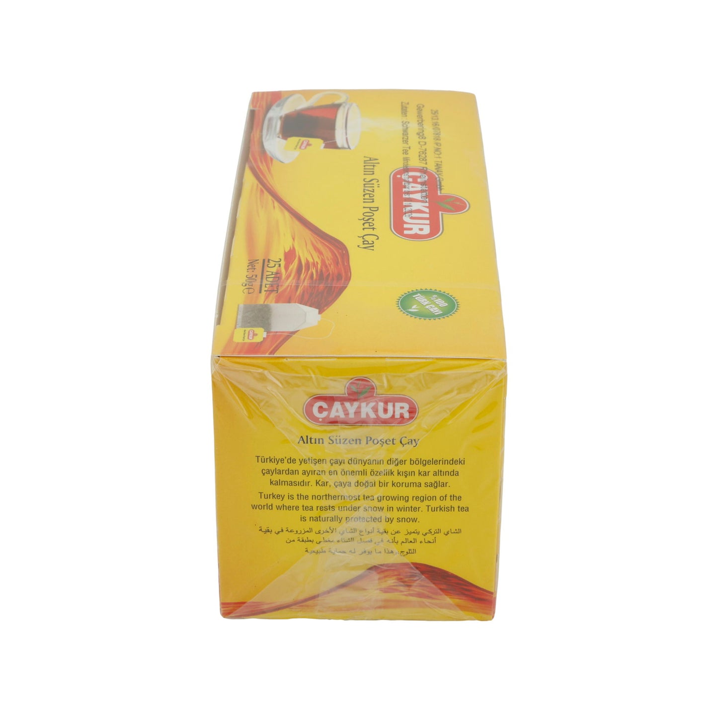 Thé noir Çaykur | Sachets de thé | Thé turc traditionnel | 25 sachets, 50 g