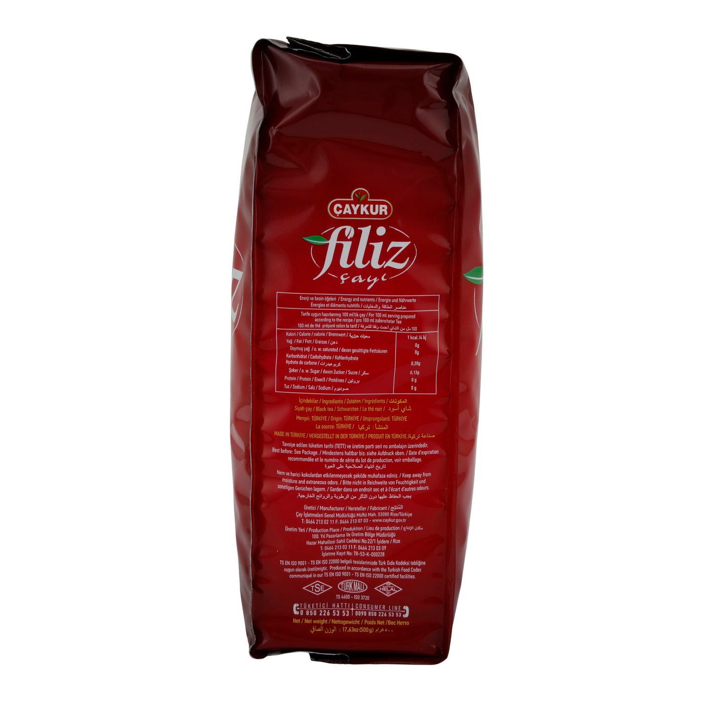 Schwarzer Tee Çaykur | Filiz | Feinste Teetriebe, frischer Geschmack | 500g