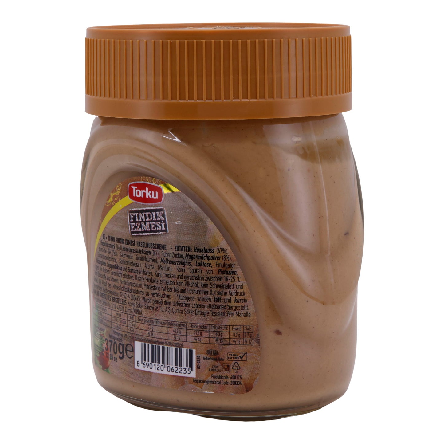 Haselnootcrème Torku | Crème | Met stukjes hazelnoot | 370 g