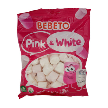 Marshmallows Bebeto Pink & White | Süßigkeit | mit Erdbeergeschmack | 250 g BEBETO