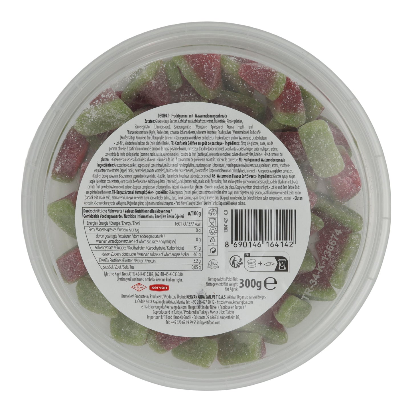 Bebeto Fizzy Watermelon Gummies | Confectionery | with Watermelon Flavor | 300 g