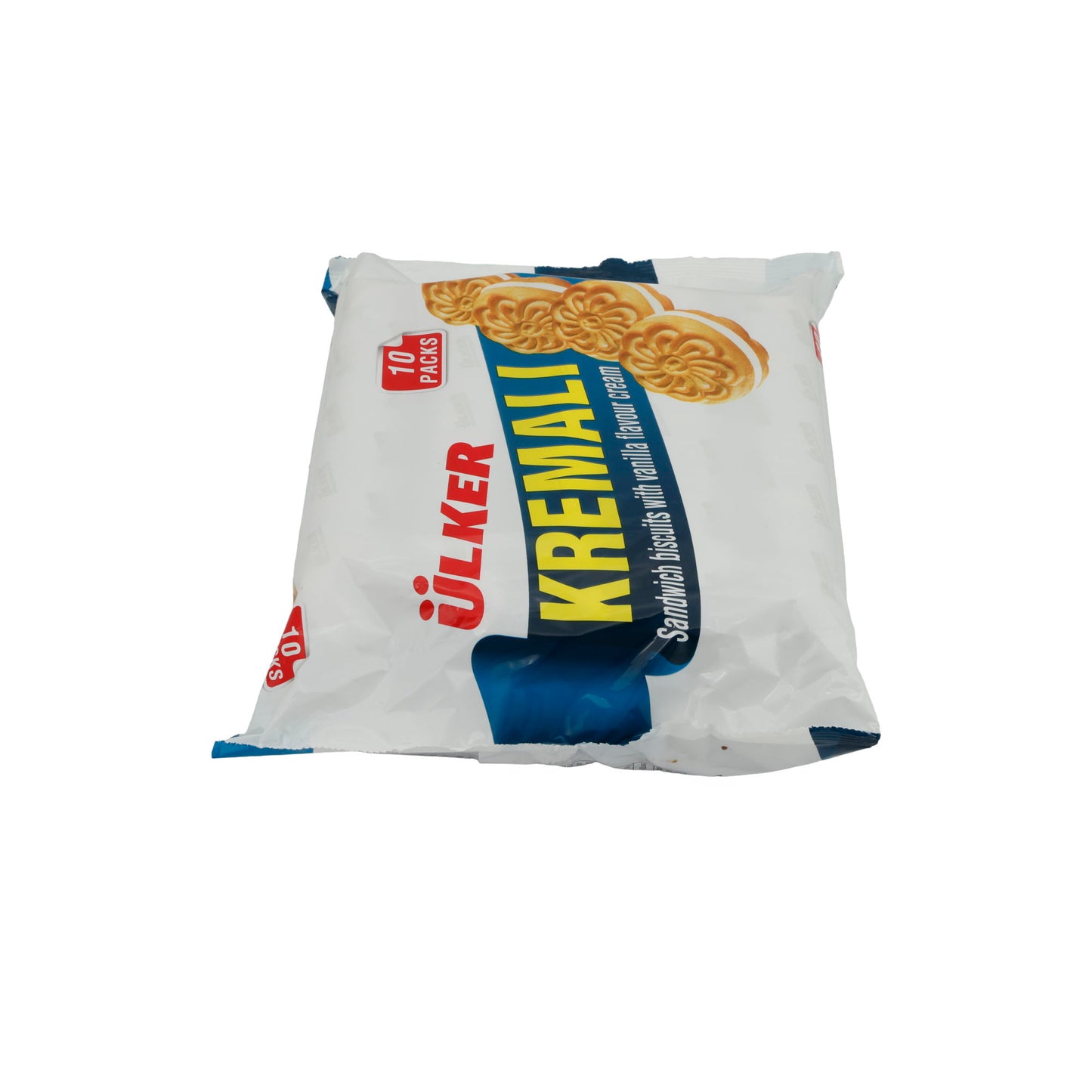 Vanille-Sandwichkekse Ülker | Kekse | Kremalı, Knusprig, cremige Füllung, 10er Pack | 500g