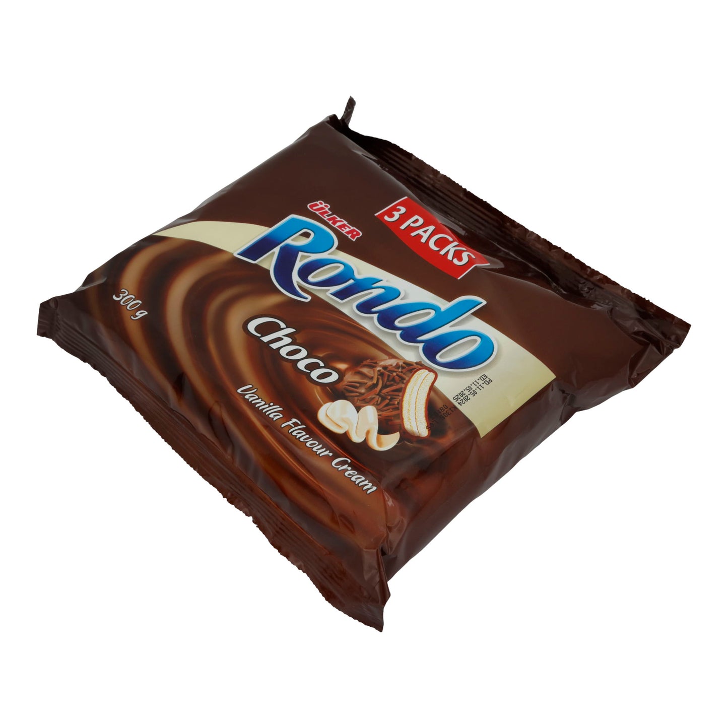 Biscotti al cacao Ülker | Rondo Choco | Con crema alla vaniglia | 300g