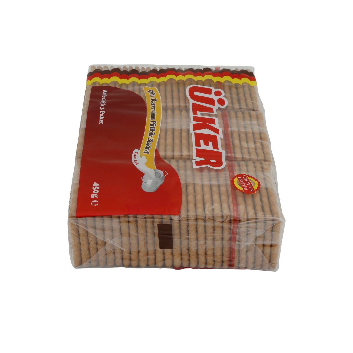 Kekse Ülker | Pötibör Bisküvi | Butterkekse mit Milch im 3er Pack | 450 g