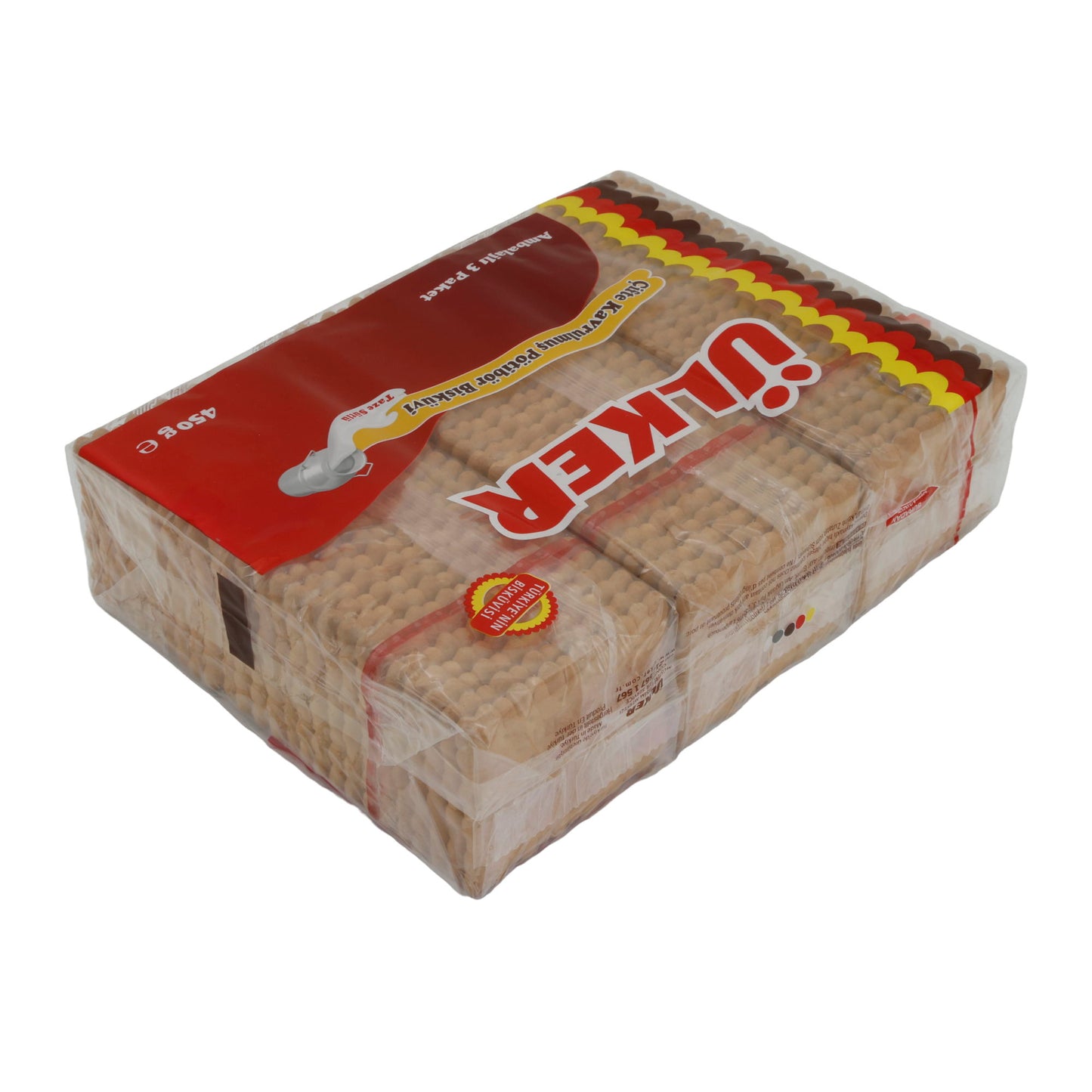 Kekse Ülker | Pötibör Bisküvi | Butterkekse mit Milch im 3er Pack | 450 g