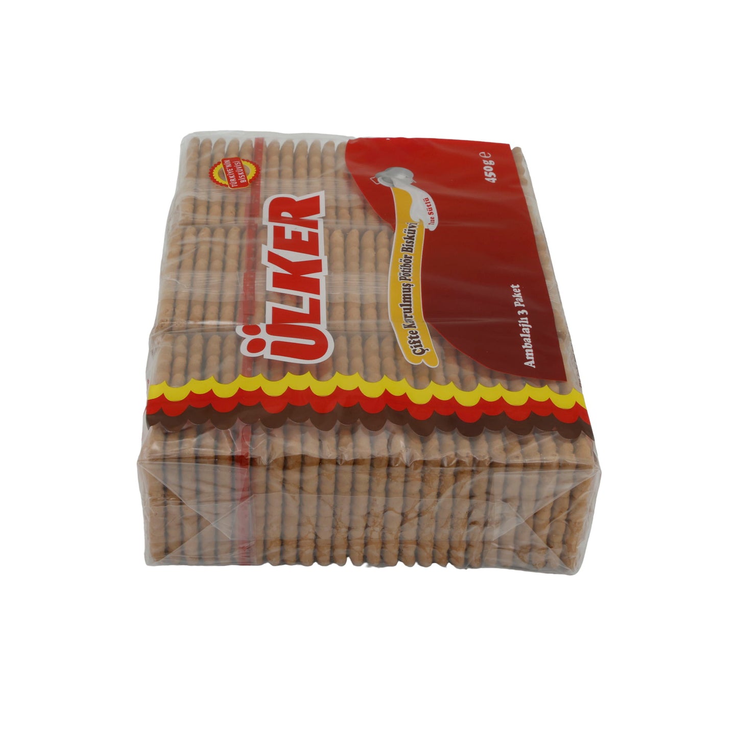 Kekse Ülker | Pötibör Bisküvi | Butterkekse mit Milch im 3er Pack | 450 g