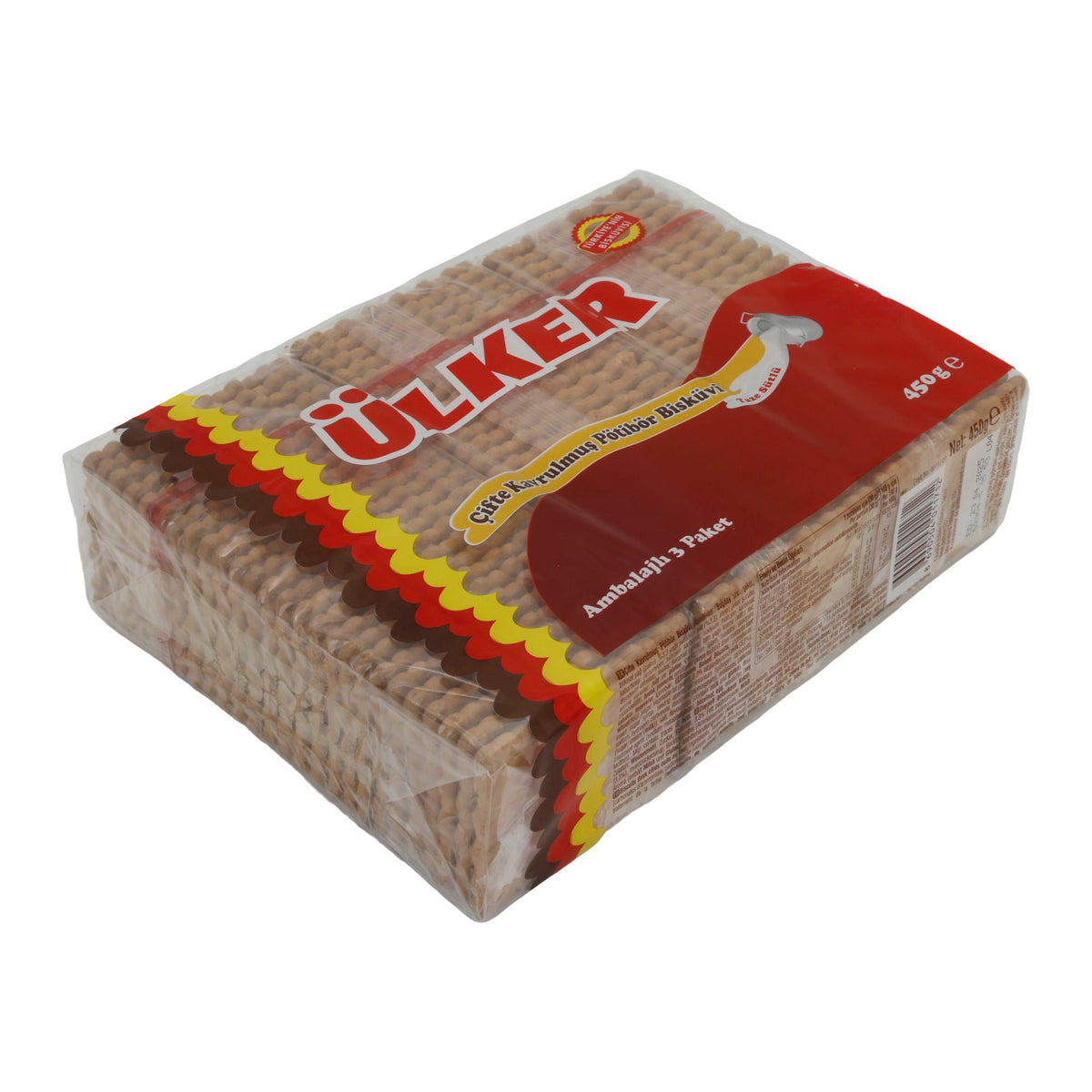 Kekse Ülker | Pötibör Bisküvi | Butterkekse mit Milch im 3er Pack | 450 g UELKER