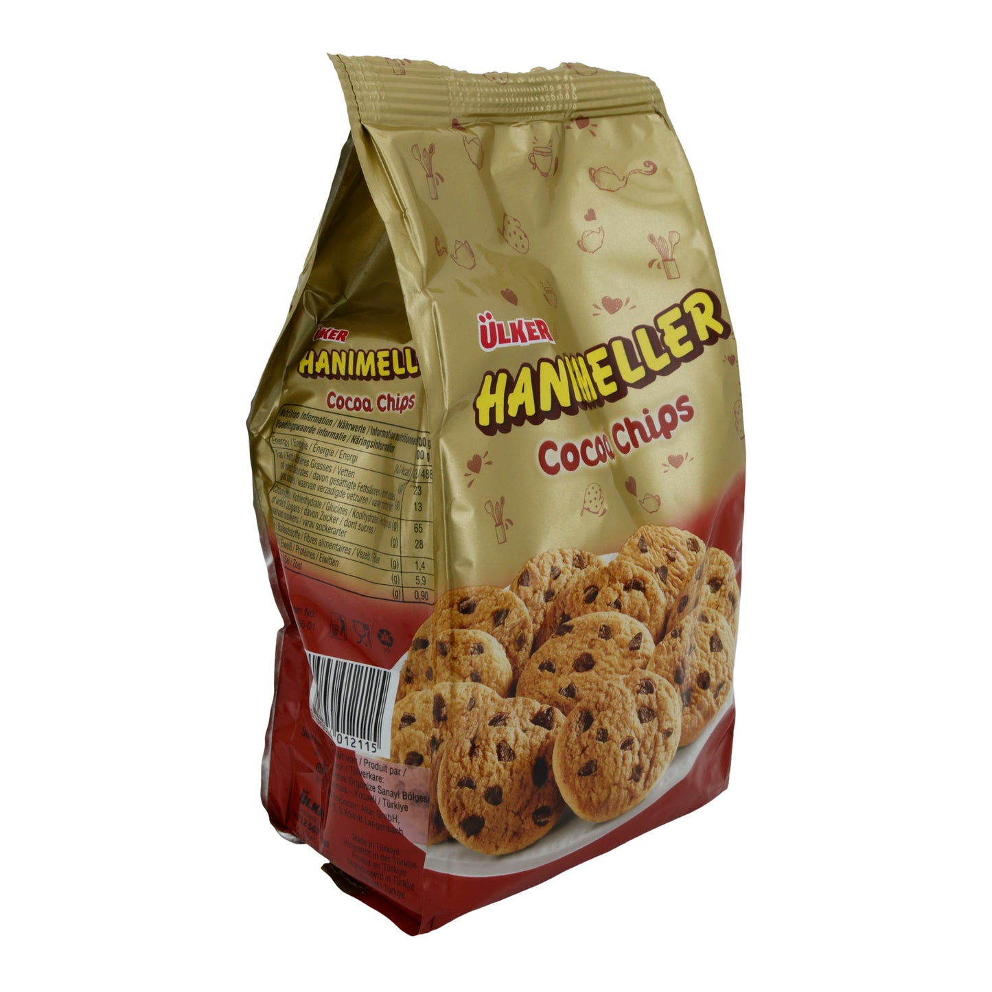 Kekse Ülker | Hanimeller Gocce di Cacao | con pezzi di cioccolato | 180 g