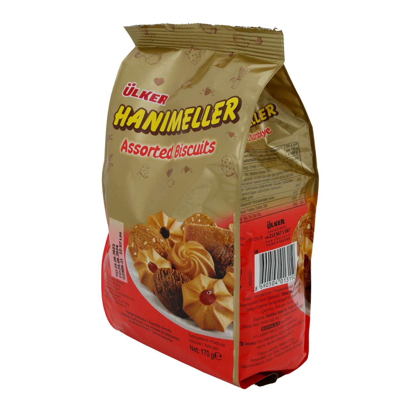 Keksauswahl Ülker | Hanımeller | Gemischt, vielfältig | 450 g
