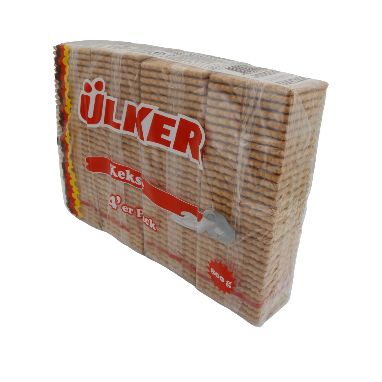 Kekse Ülker | Gebäck | Knusprige klassische Butterkekse im 4´er Pack | 800 g