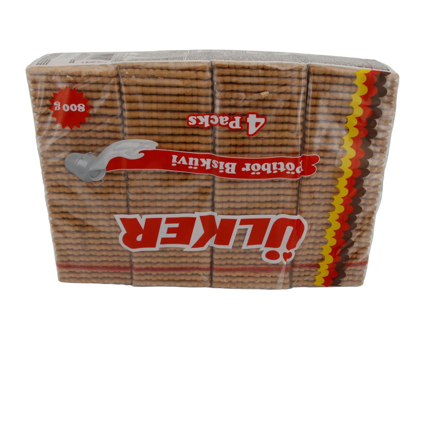 Kekse Ülker | Gebäck | Knusprige klassische Butterkekse im 4´er Pack | 800 g