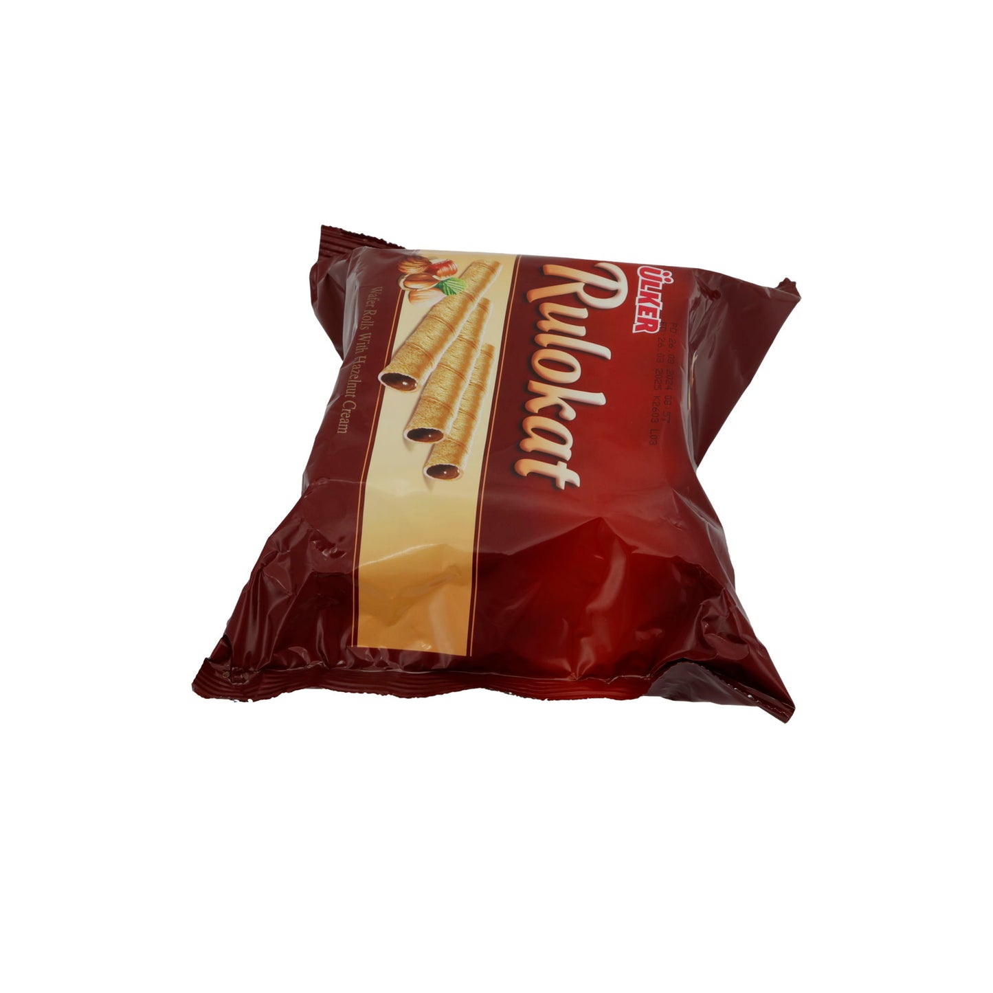 Waffelröllchen Ülker | Rulokat | Knusprig, Haselnusscreme | 150 g