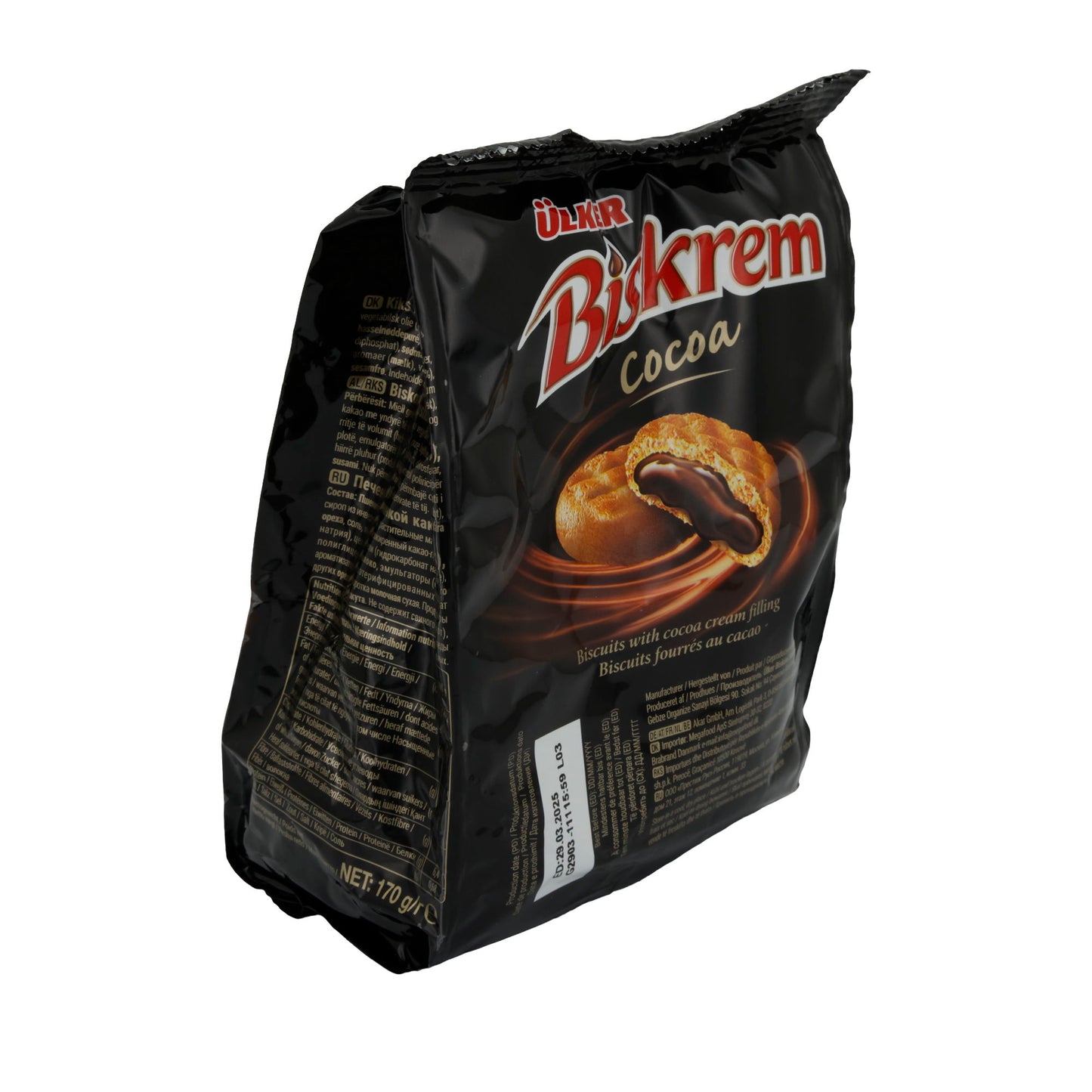 Kekse Ülker | Biskrem Cocoa | Mit Kakao-Cremefüllung | 170 g