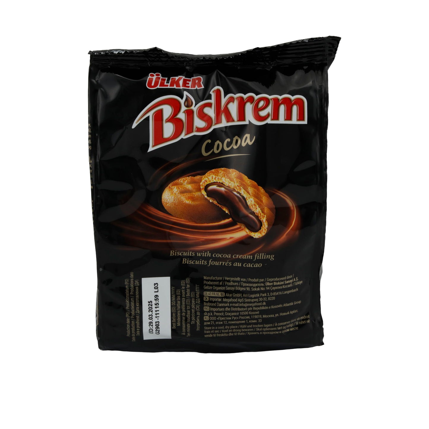 Kekse Ülker | Biskrem Cocoa | Mit Kakao-Cremefüllung | 170 g