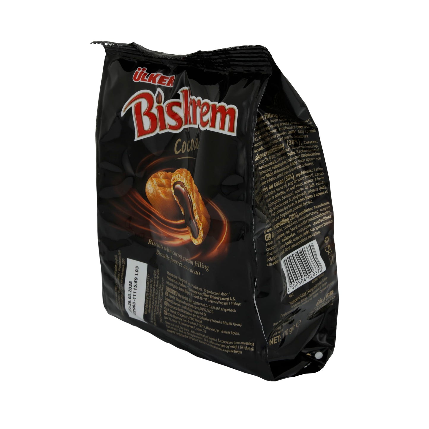 Kekse Ülker | Biskrem Cocoa | Mit Kakao-Cremefüllung | 170 g
