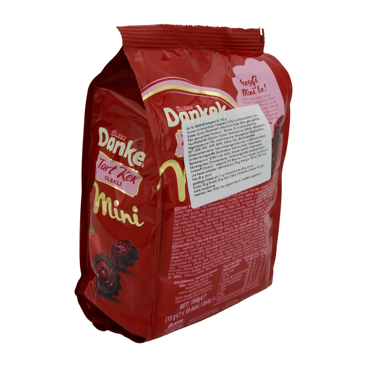 Mini Kuchen Ülker Tart Kek | Gebak | Met Aardbeivulling | 150 g
