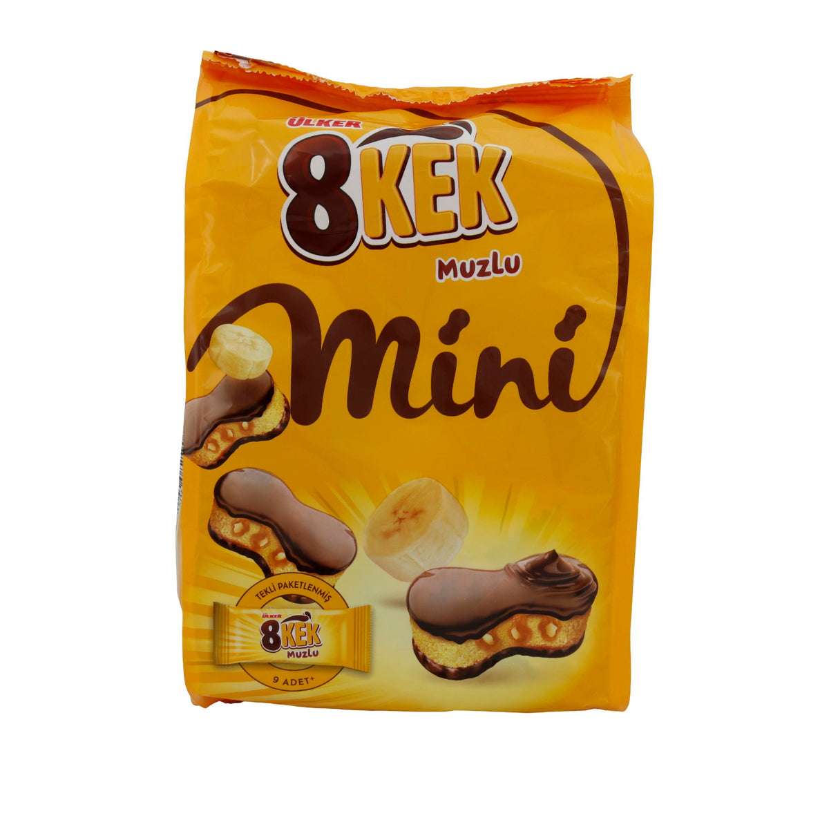 Mini Kuchen Ülker 8Kek | Gebäck | Mit Bananengeschmack | 162 g UELKER