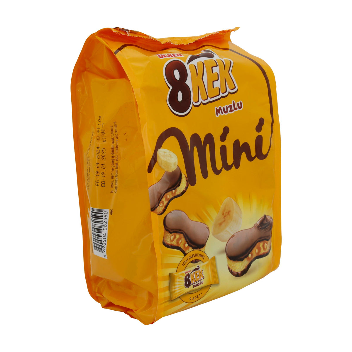 Mini Kuchen Ülker 8Kek | Gebäck | Mit Bananengeschmack | 162 g UELKER