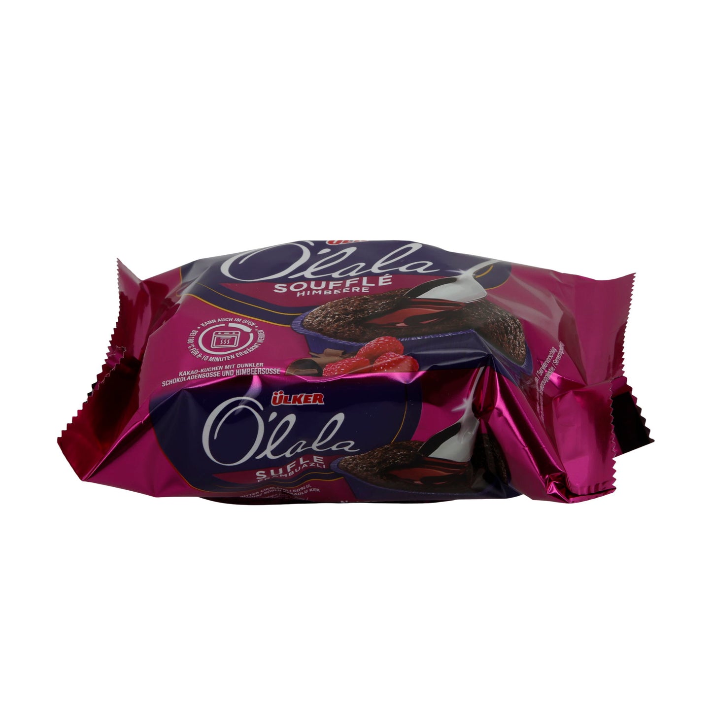 Schokotaart Ülker Olala | Frambozensoufflé | met frambozensaus | 70 g