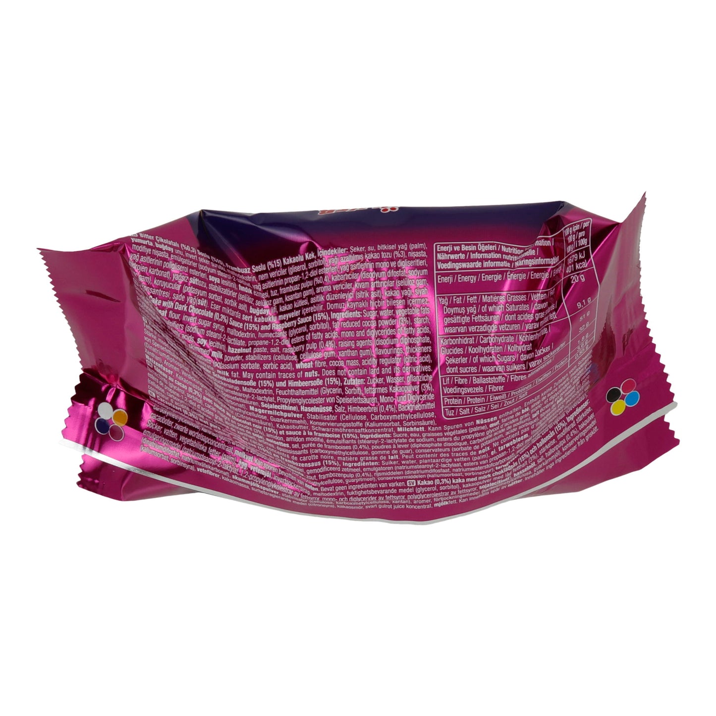 Schokotaart Ülker Olala | Frambozensoufflé | met frambozensaus | 70 g
