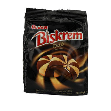 Kekse Ülker | Biskrem Duo | Mit Kakao-Cremefüllung | 150 g - Taste Your World