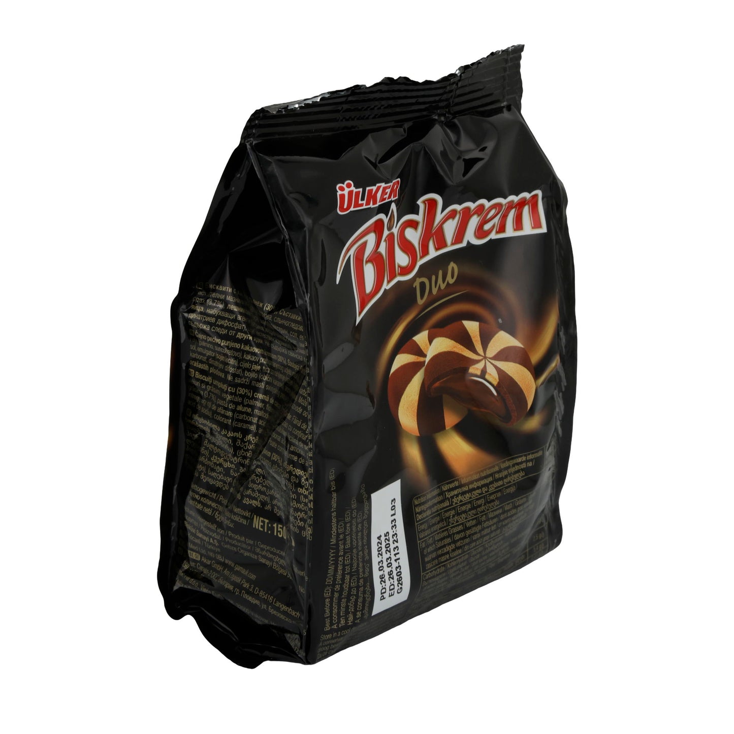 Kekse Ülker | Biskrem Duo | Mit Kakao-Cremefüllung | 150 g