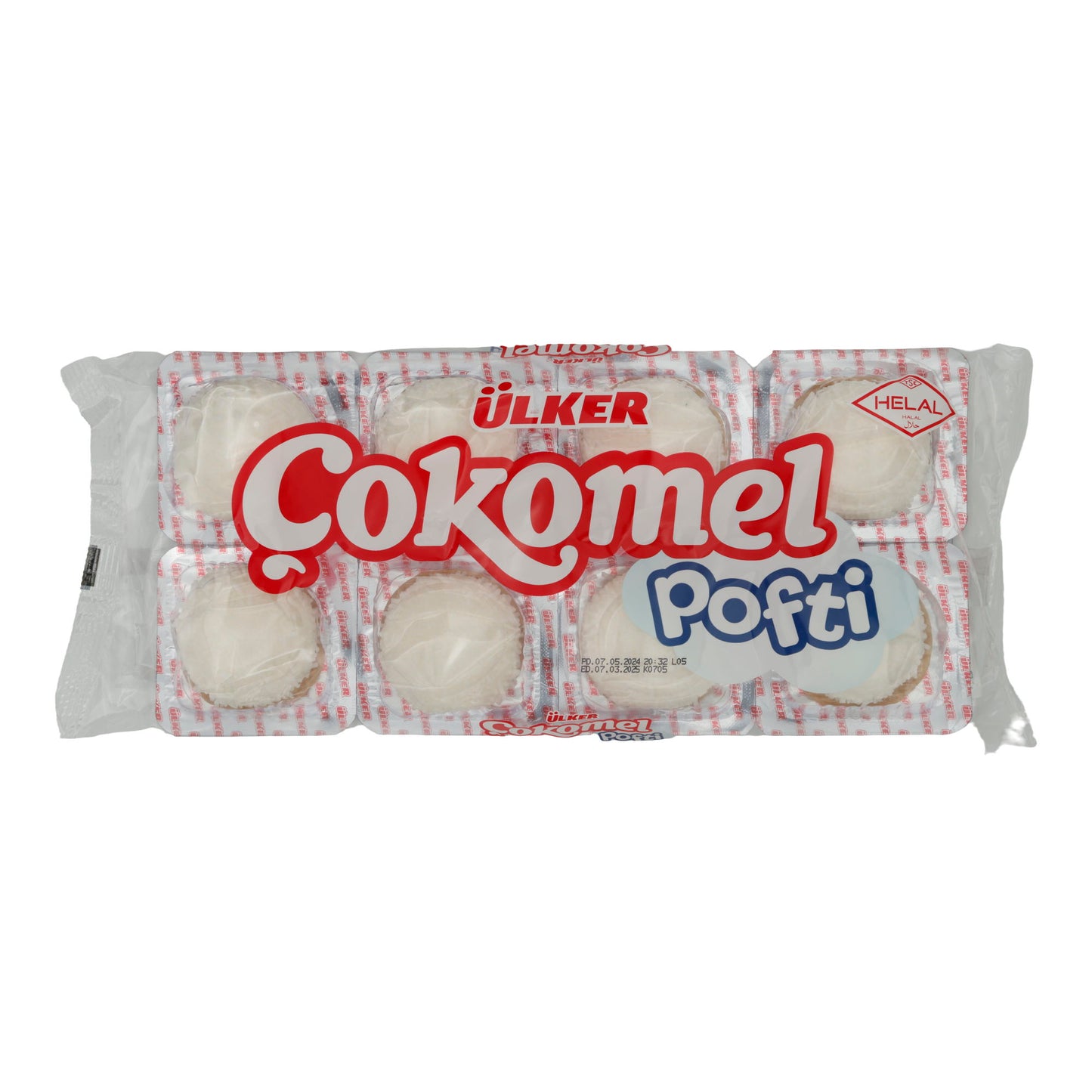 Marshmallow-Kekse Ülker | Cokomel Pofti | mit Kokosstreuseln | 144 g