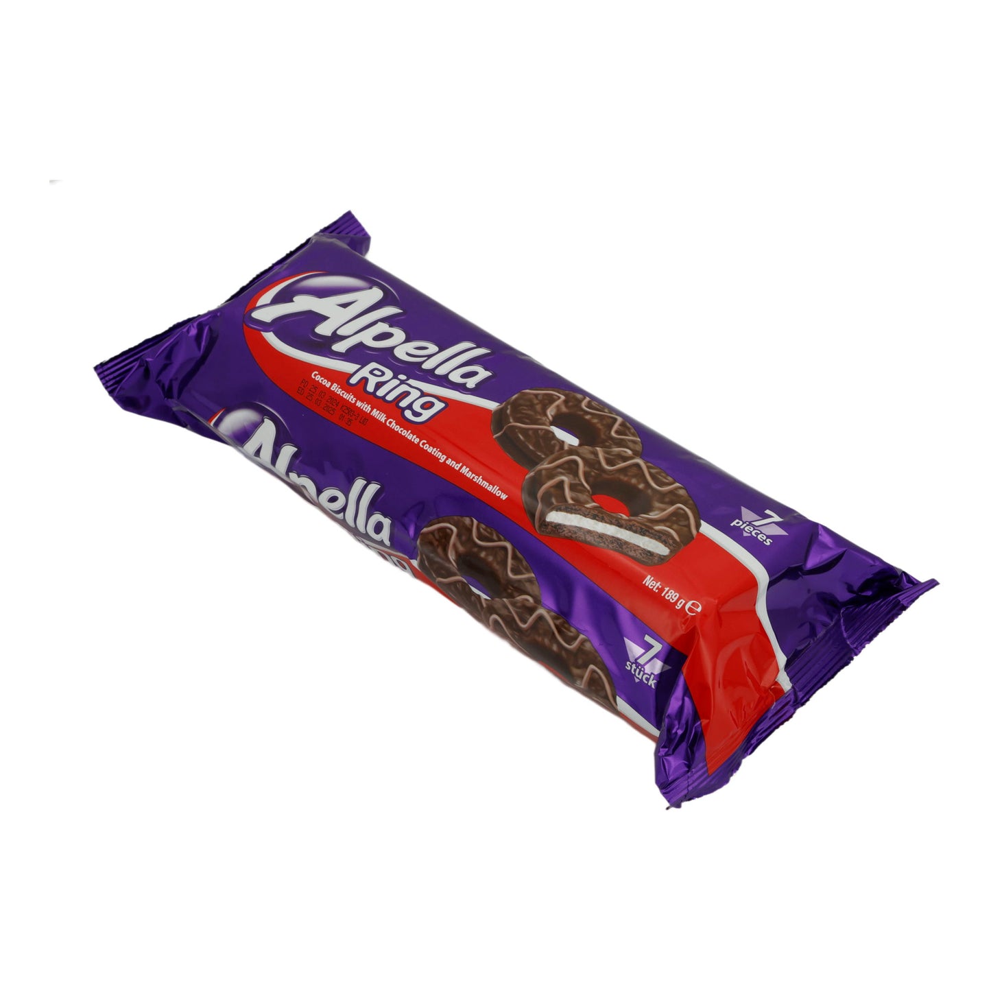 Kekse Alpella | Ring | Kakao & Milchschokolade mit Marshmallow | 7 Stück (189 g)