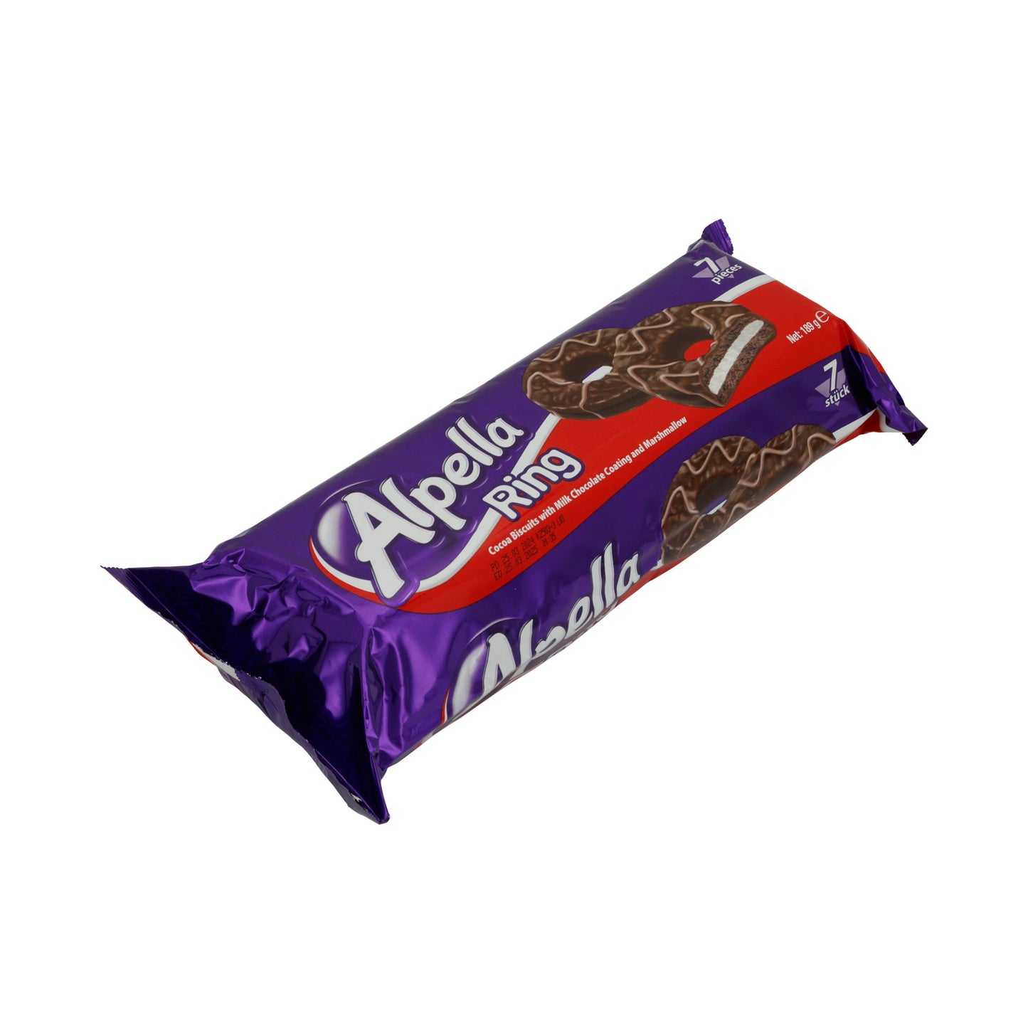 Kekse Alpella | Anello | Cacao e cioccolato al latte con marshmallow | 7 pezzi (189 g)