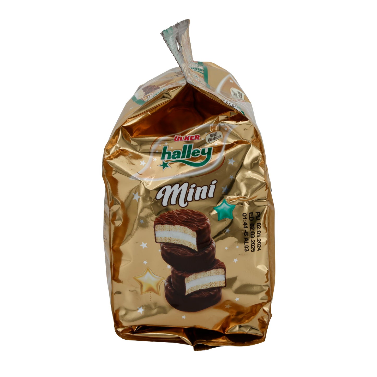 Kekse Ülker Halley Mini | Gebäck | mit Milchschokolade überzogen und Marshmallow-Füllung | 103 g
