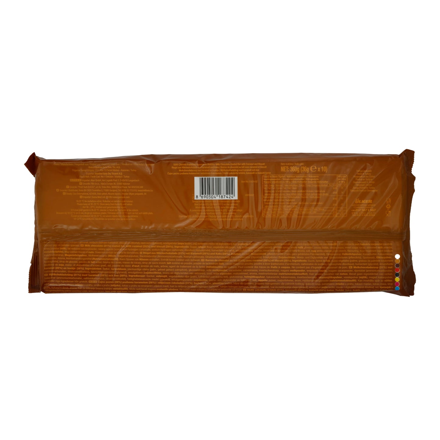 Barre chocolatée Ülker | Albeni | Avec garniture biscuitée, 10 x 36 g | -